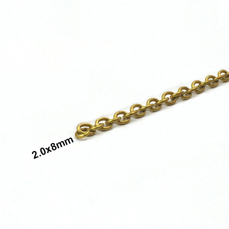 Solid Brass O Ring Loop Link Chain