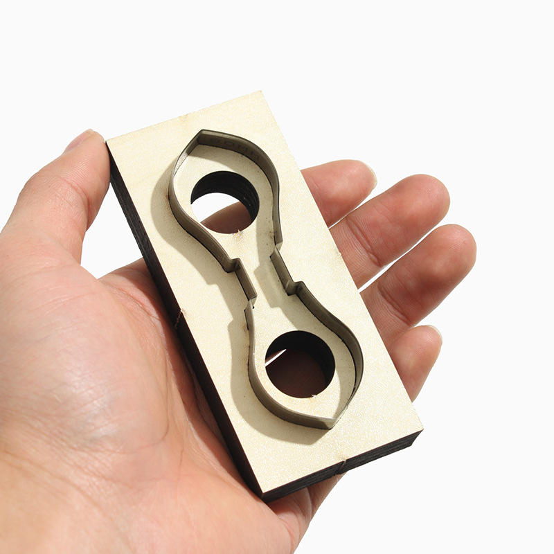 Zipper Tab, Puller Cutting Dies with Wood Frame