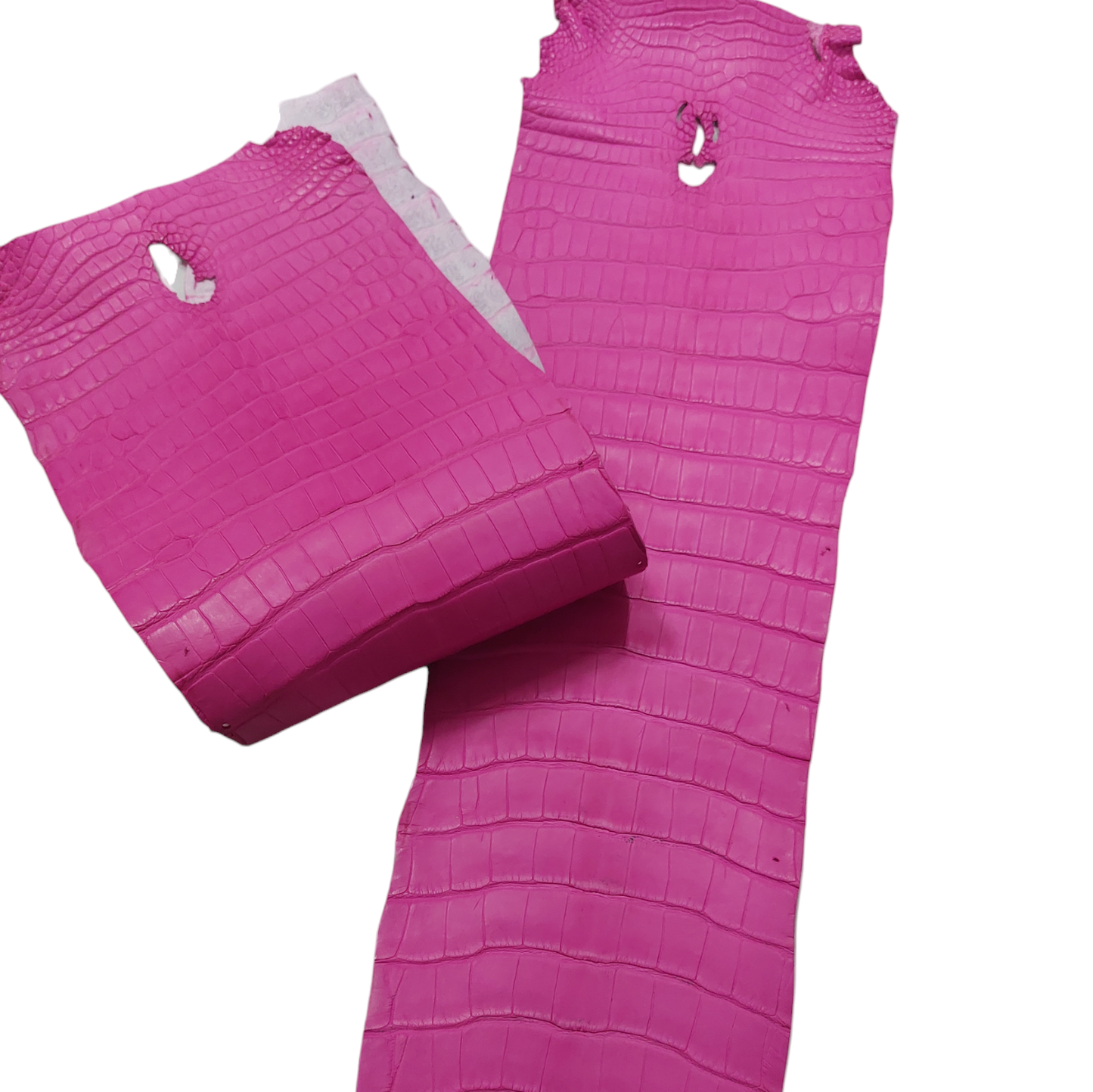 American Alligator Tail Pink Colour, Matte Finish