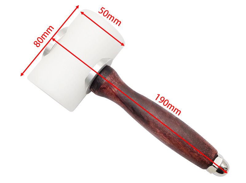 Double Head Nylon Leather Craft Hammer for Punching, Stamping, Carving