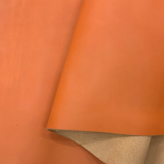 Orange Baranil Calf Leather, Degermann Tannery