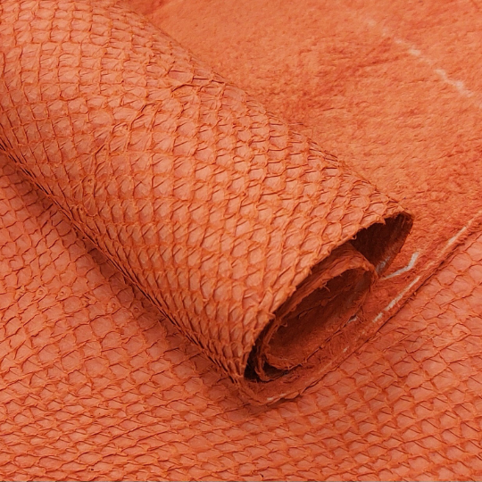 Salmon Fish Leather Orange