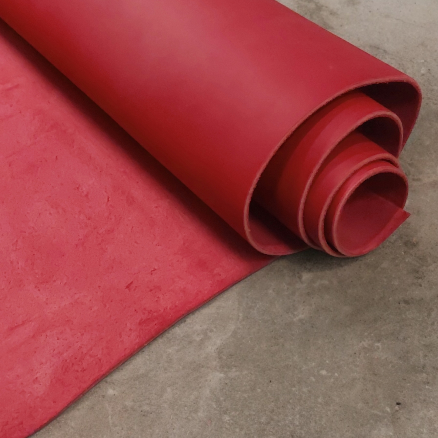 Red Baranil Calf Leather, Degermann Tannery