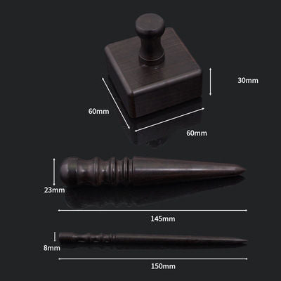 Ebony Wood Leather Burnishing Tools